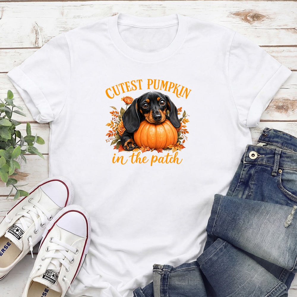 Cutest Pumpkin In The Patch Standard Tee White