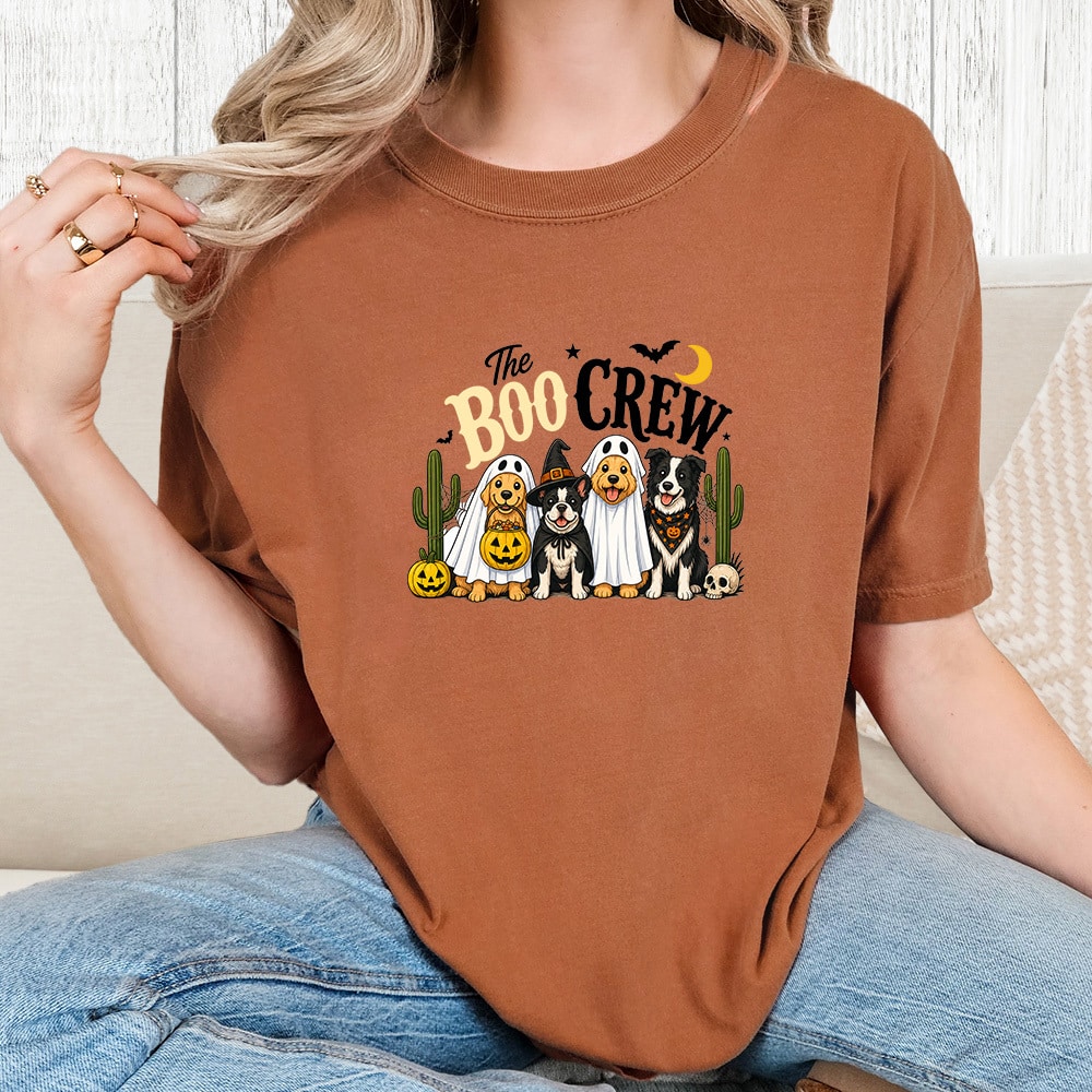 Comfort Colors Boo Crew Wild West Vintage Washed Tee - Yam