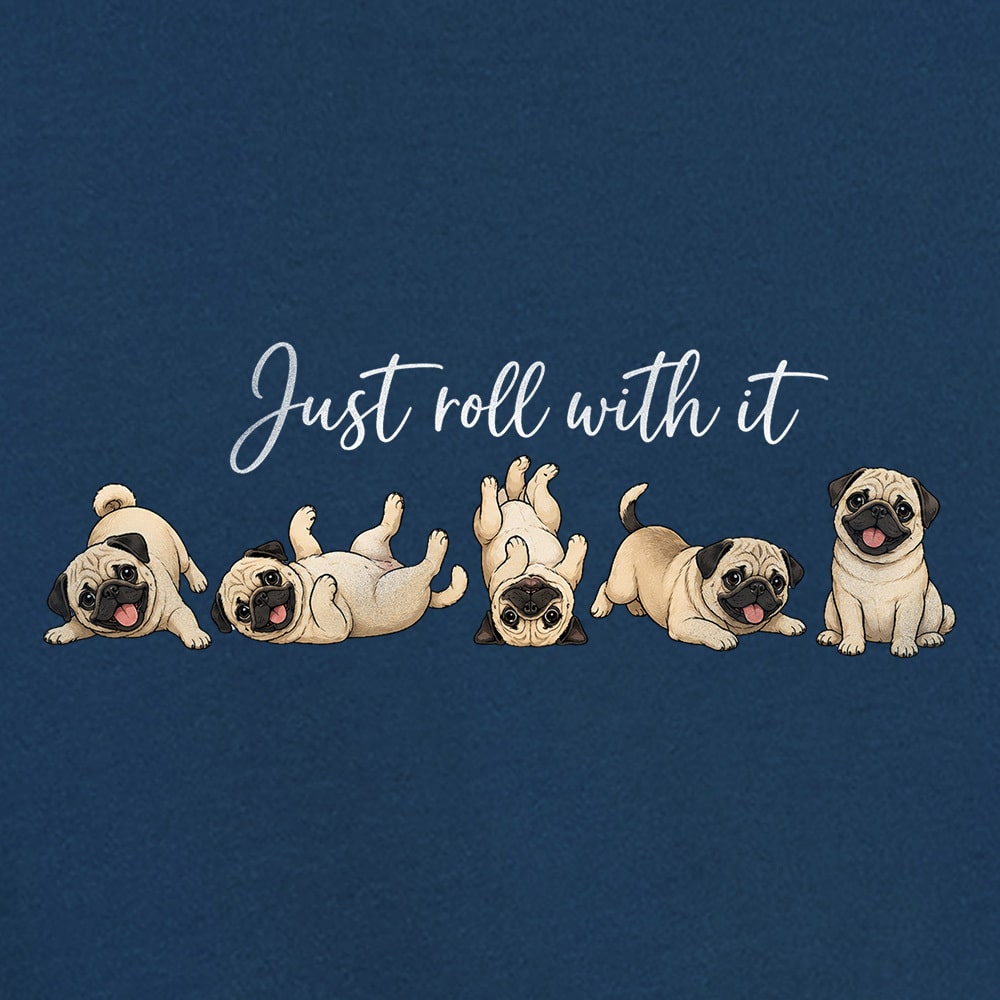 Comfort Colors Just Roll With It Premium Hoodie Navy - Image 2