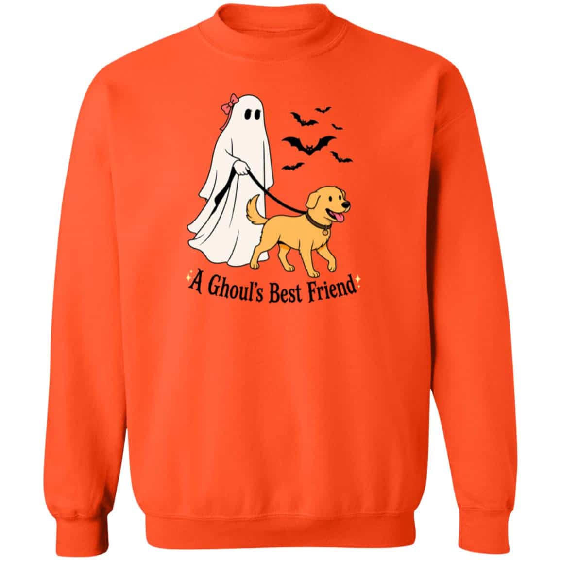 A Ghoul’s Best Friend Sweatshirt Orange