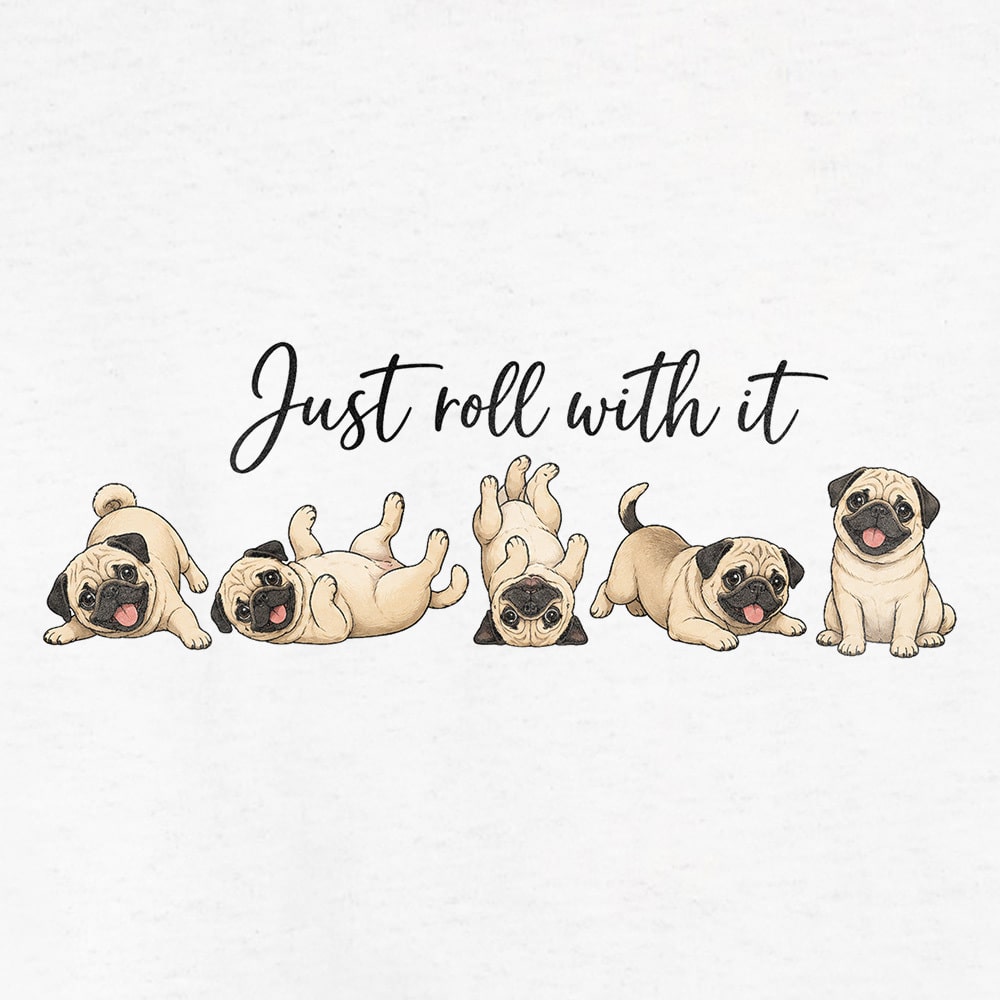 Just Roll With It Standard Tee White - Image 2
