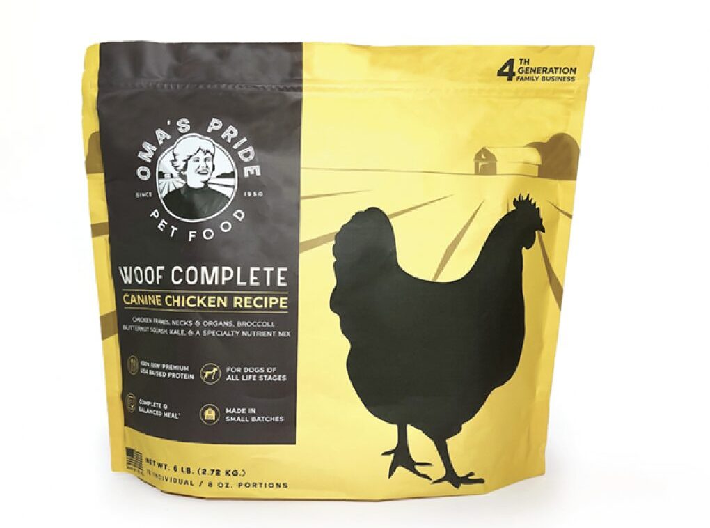 Oma’s Pride Woof Complete Canine Chicken Recipe dog food