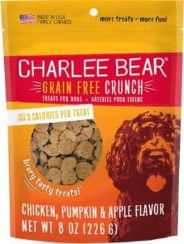 Charlee Bear Grain-Free Chicken, Pumpkin & Apple Crunchy Training Dog Treats