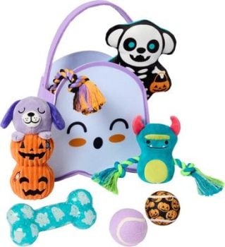 Frisco Halloween Ghost Boo Bag Variety Pack Dog Toy