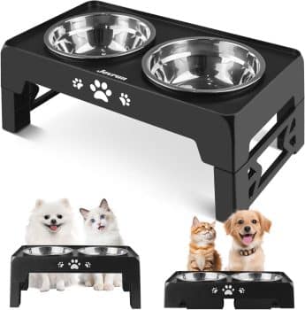 Jovrun Elevated Dog Bowls for Small Dogs and Cats