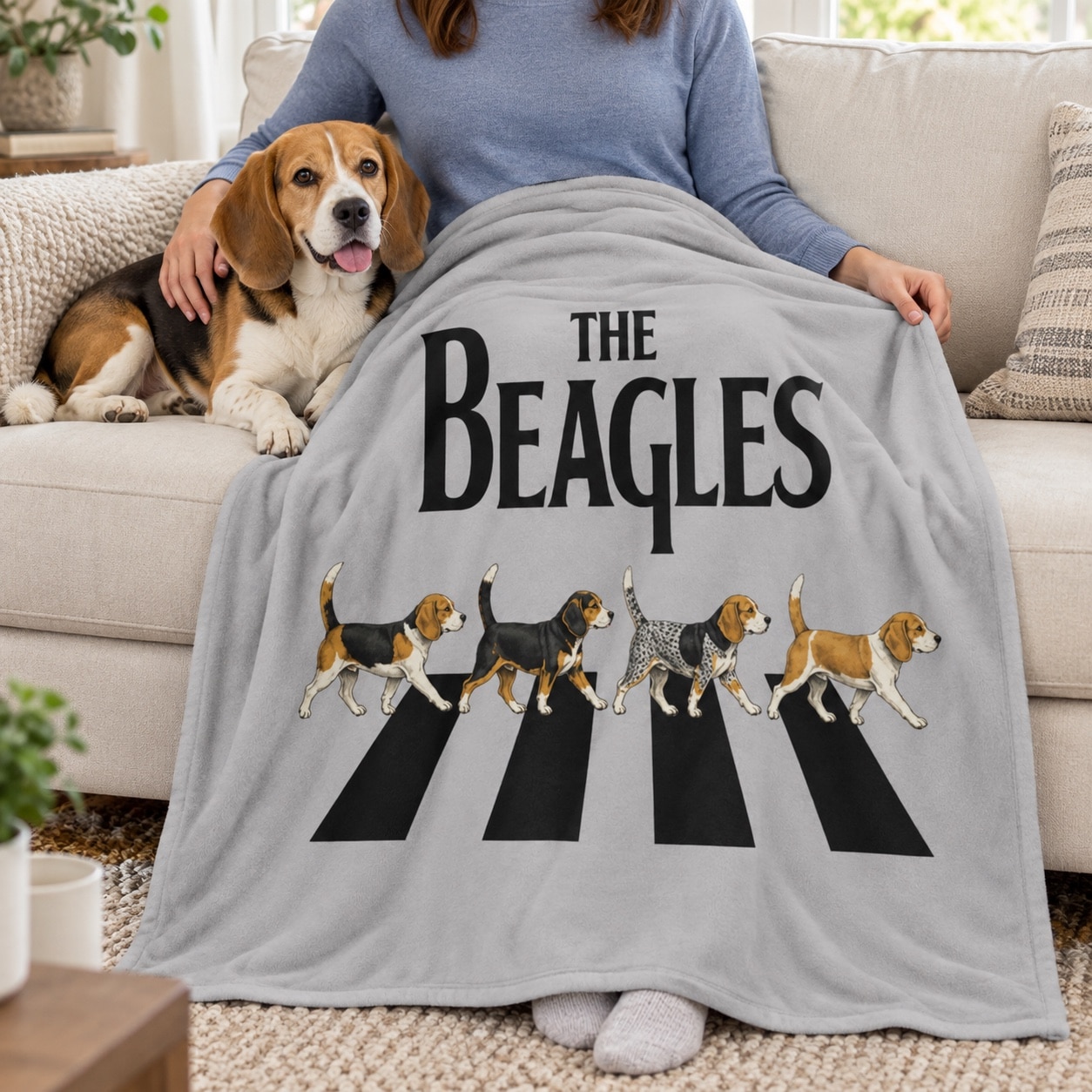 The Beagles Cozy Plush Fleece Blanket - 50"x60"