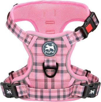 PoyPet Plaid Dog Harness Large