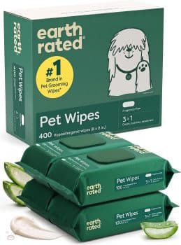 Earth Rated Dog Wipes for Paws & Butt