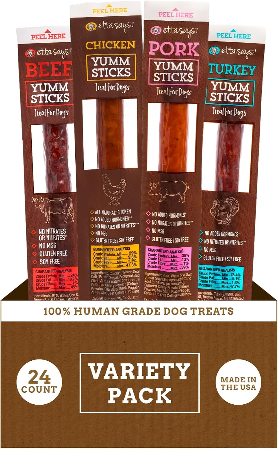 etta says! Yumm Sticks Human-Grade Dog Jerky Treats