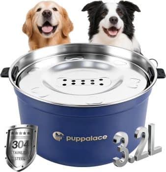Puppalace 3.2L/108oz No Spill Dog Water Bowl