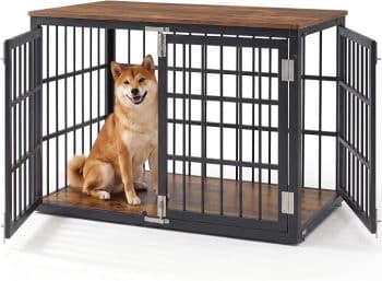 DUMOS Dog Crate Furniture 42 Inch Indoor Crate