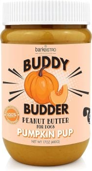 Pumpkin Pup Buddy BUDDER, 100% Natural Dog Peanut Butter