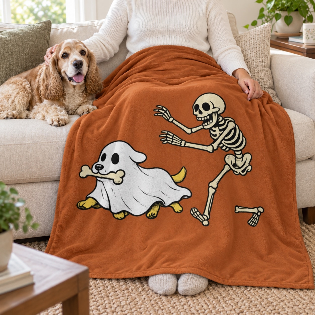 Bone Bandit Cozy Plush Fleece Blanket - 50"x60"