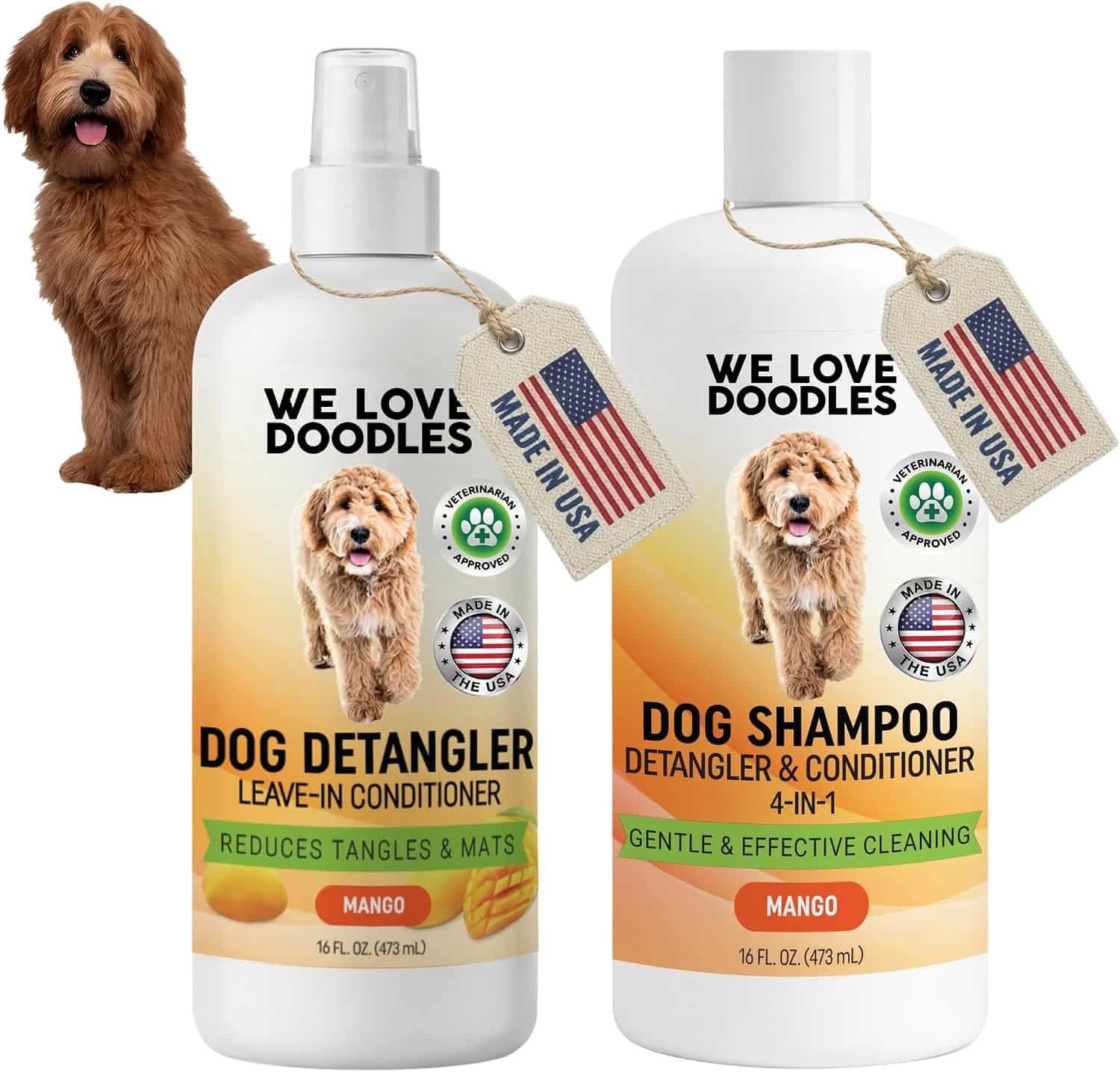 We Love Doodles 4-in-1 Dog Shampoo, Conditioner & Detangler