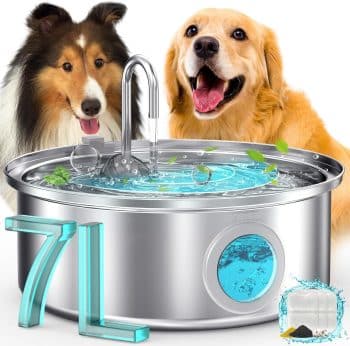  oneisall 7L/230oz Dog Water Fountain