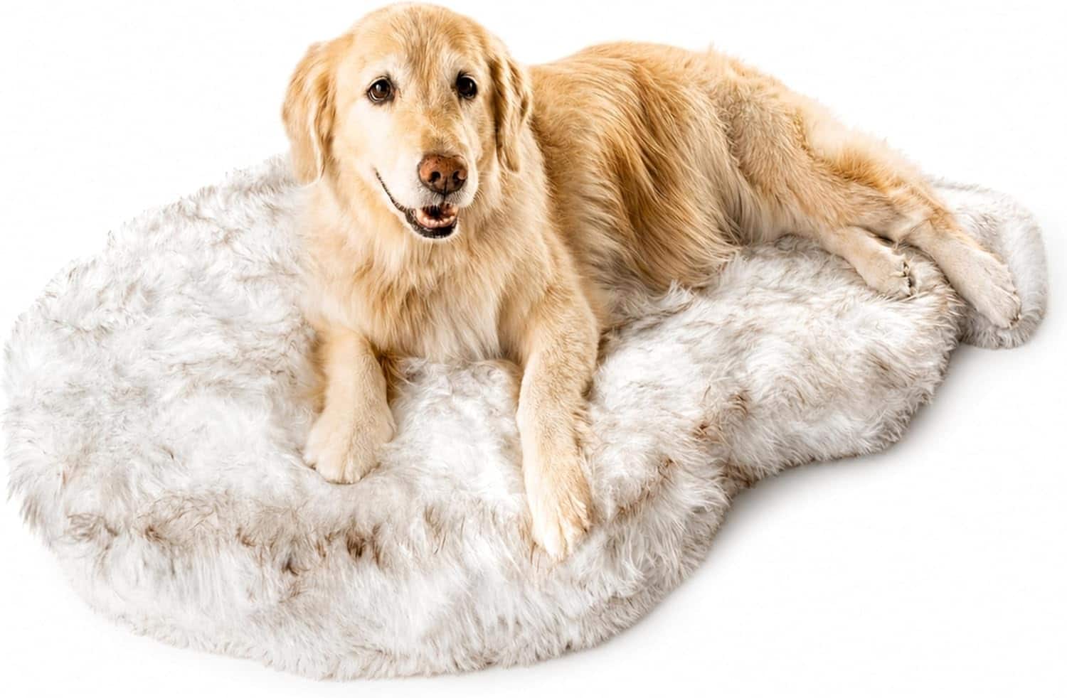 Puprug Faux Fur Memory Foam Orthopedic Dog Bed