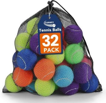 FURWEY Colorful Tennis Balls for Dogs,
