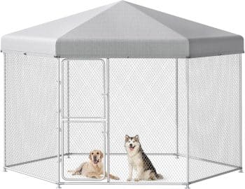 YITAHOME 13.1×11.2×7.6FT Extra Large Outdoor Dog Kennel for Yard