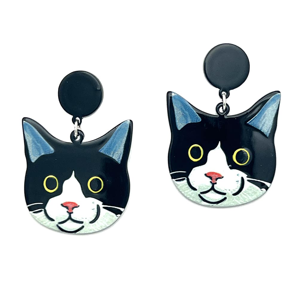 Meow Meow Kitty Dangle Earring – Gifts for Cat Mom, Cat Dangle Earring, Cat Lover Earrings