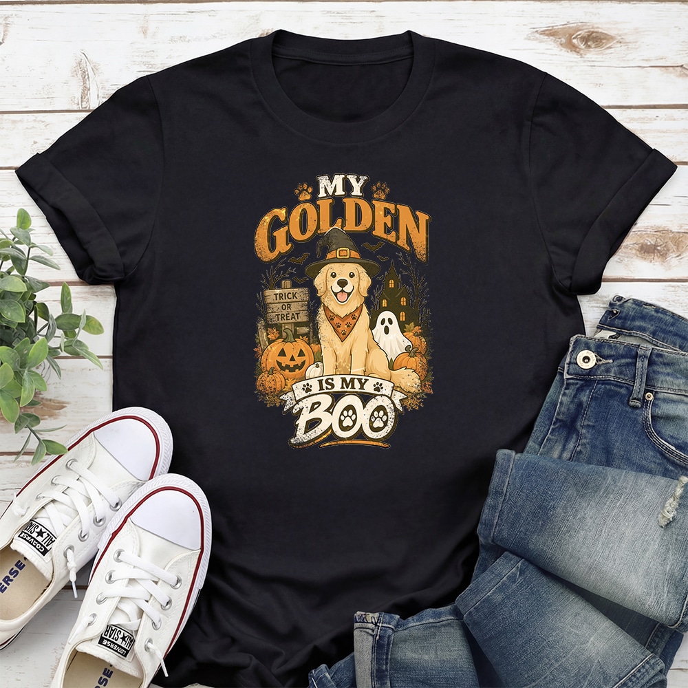 My Golden Is My Boo Standard Tee Black