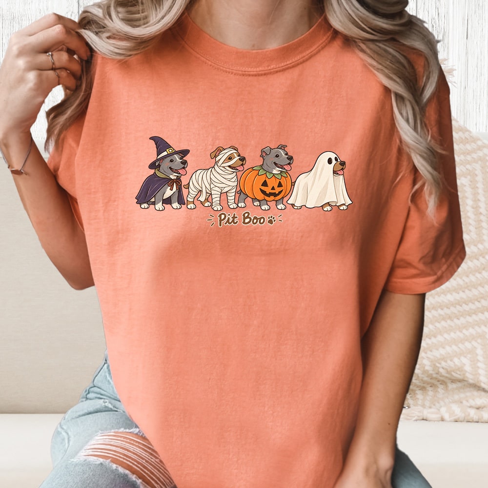 Comfort Colors Pit Boo Vintage Washed Tee - Terracotta