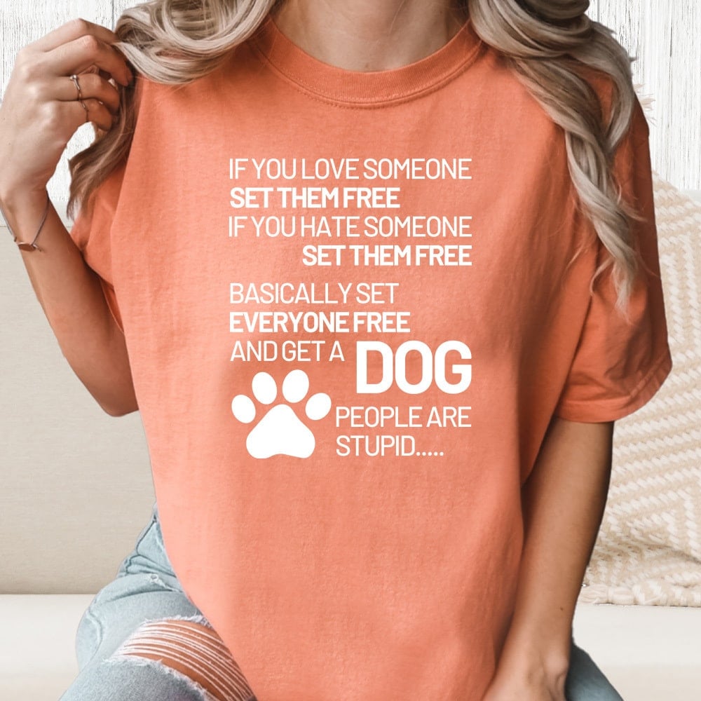 Comfort Colors If You Love Someone Set Them Free Vintage Washed Tee - Terracotta