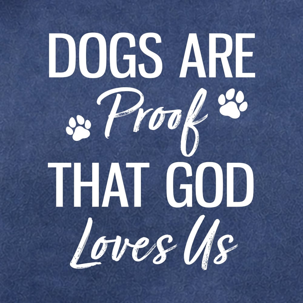 Comfort Colors Dogs Are Proof That God Loves Us Premium Hoodie Denim - Image 2