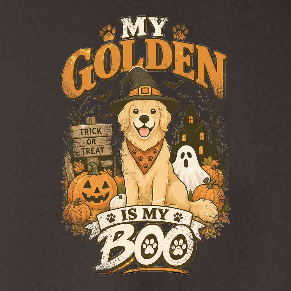 My Golden Is My Boo Hoodie Brown - Image 2