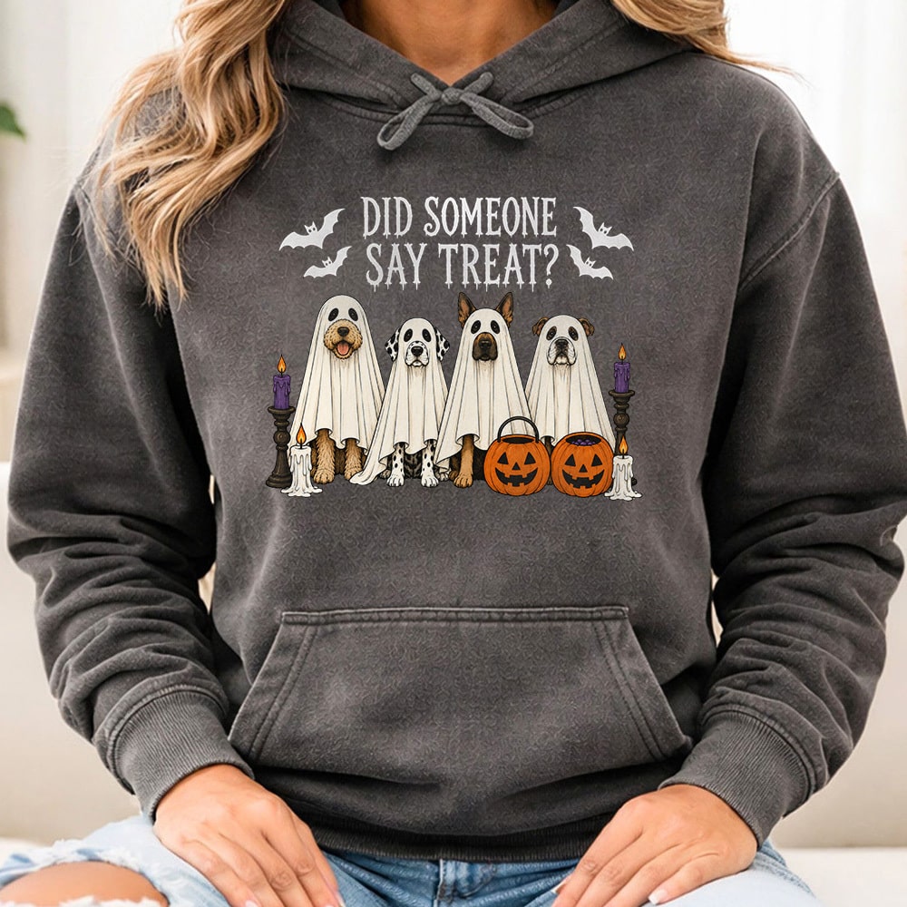 Comfort Colors Did Someone Say Treat? Premium Hoodie Pepper