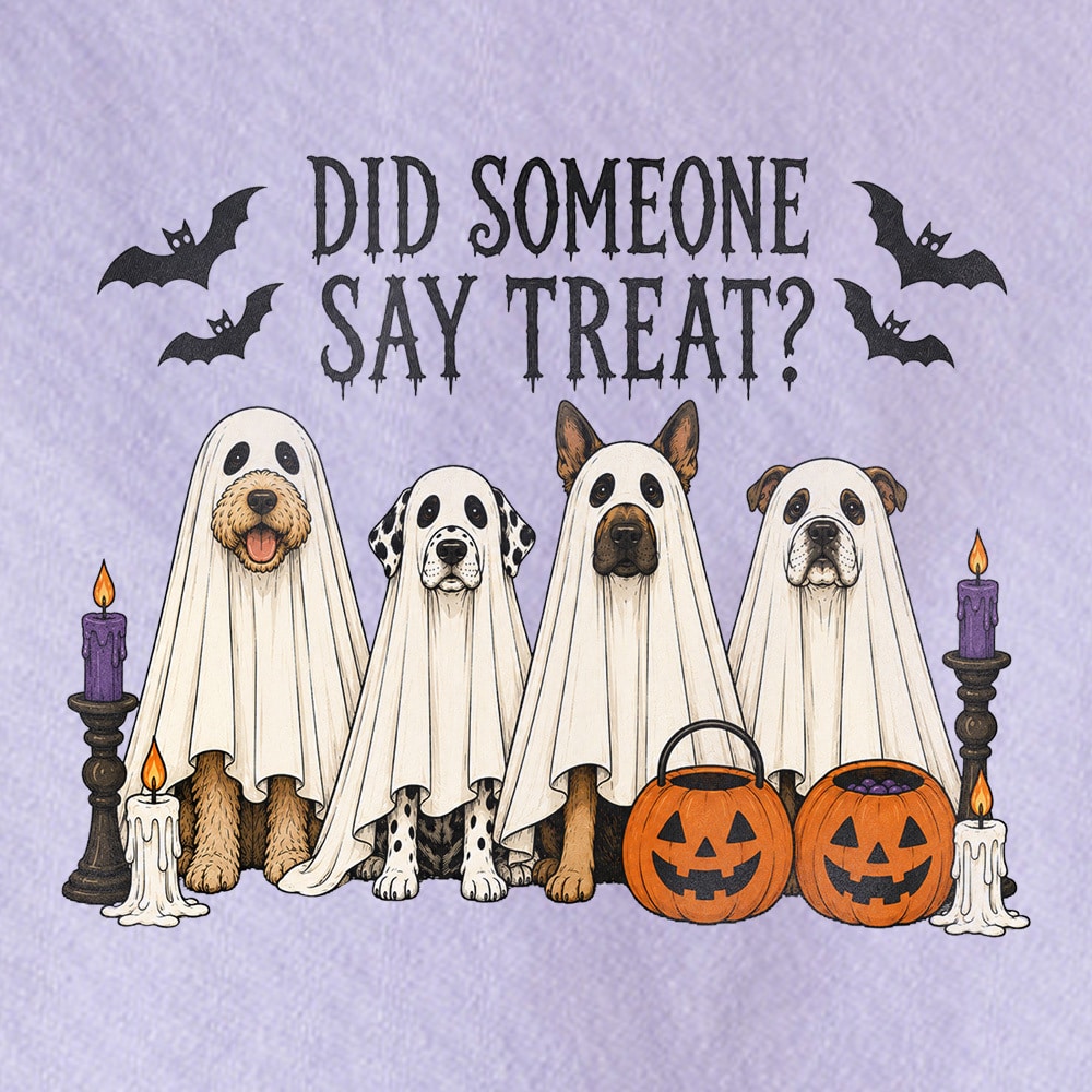Comfort Colors Did Someone Say Treat? Premium Sweatshirt - Orchid - Image 2