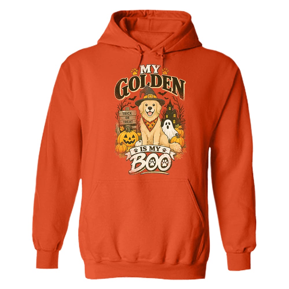 My Golden Is My Boo Hoodie Orange
