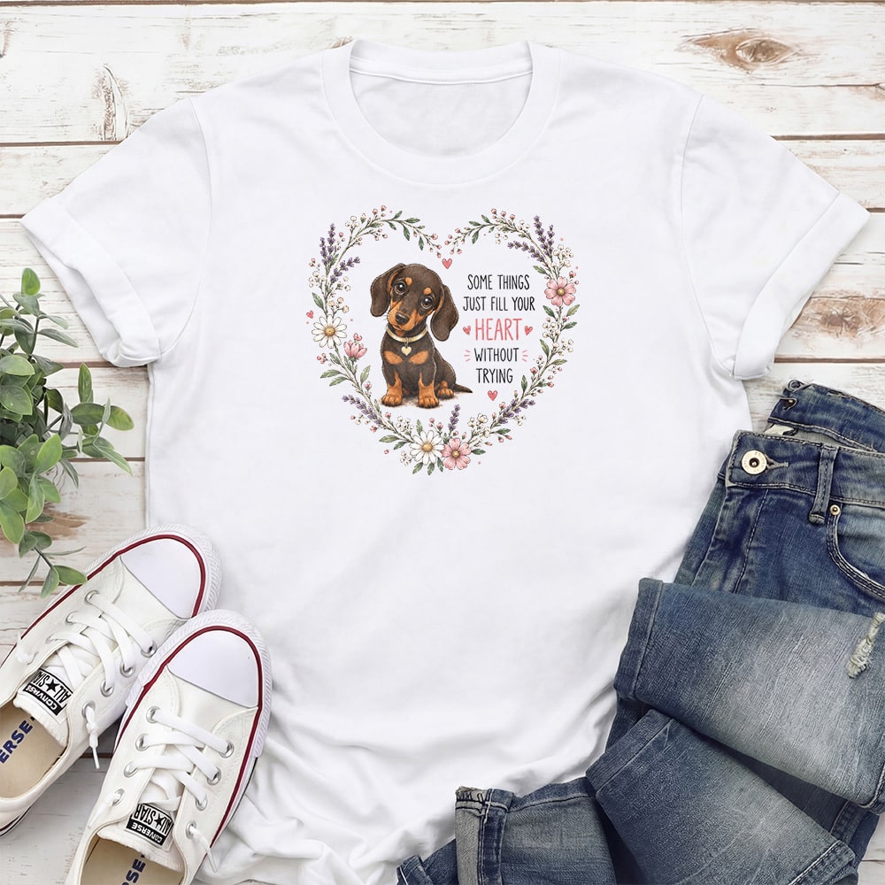 Some Things Just Fill Your Heart Without Trying Standard Tee White
