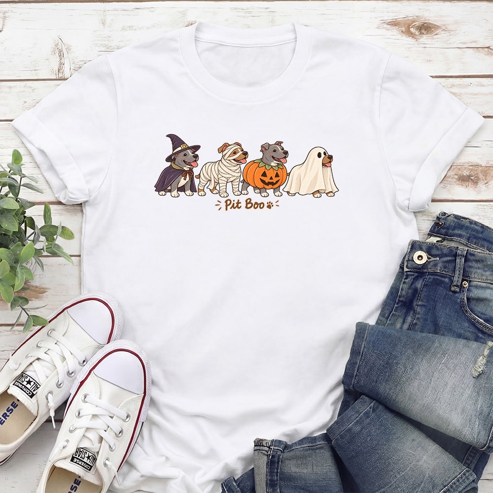 Pit Boo Standard Tee White
