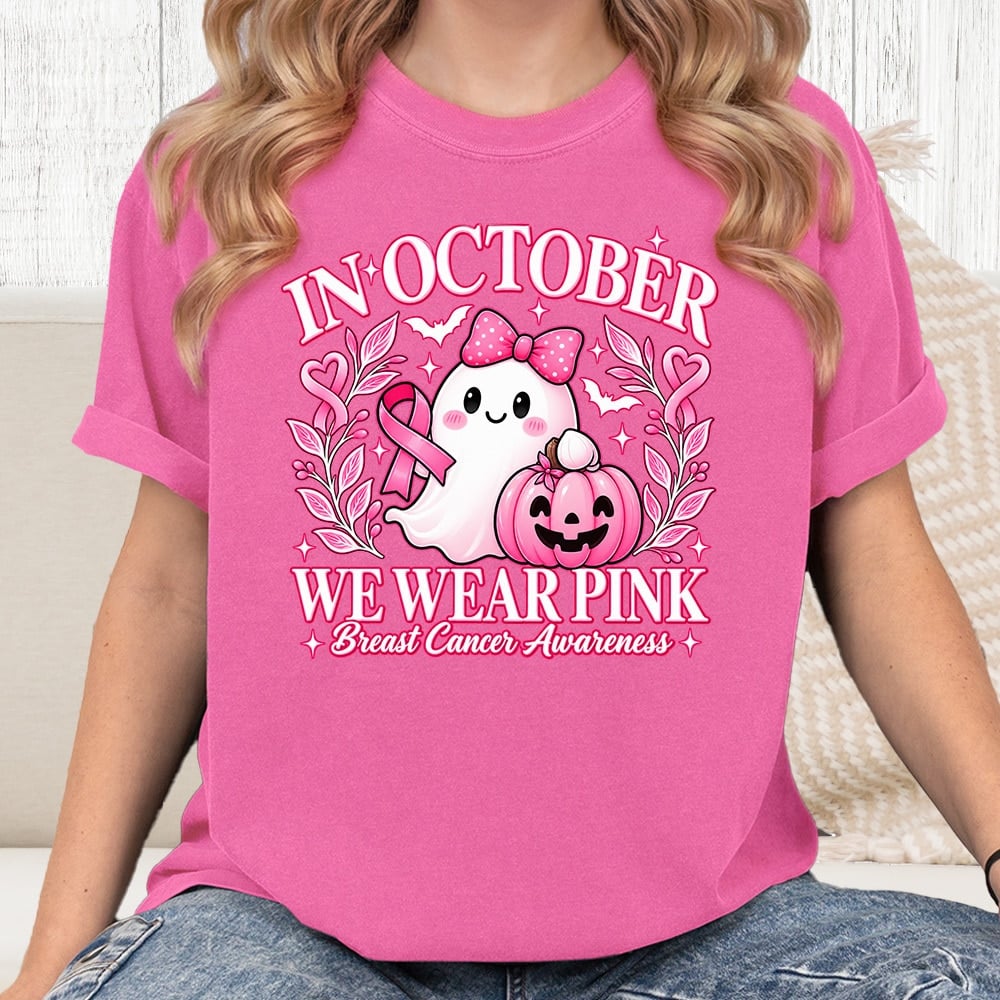 Comfort Colors We Wear Pink Vintage Washed Tee - Crunchberry