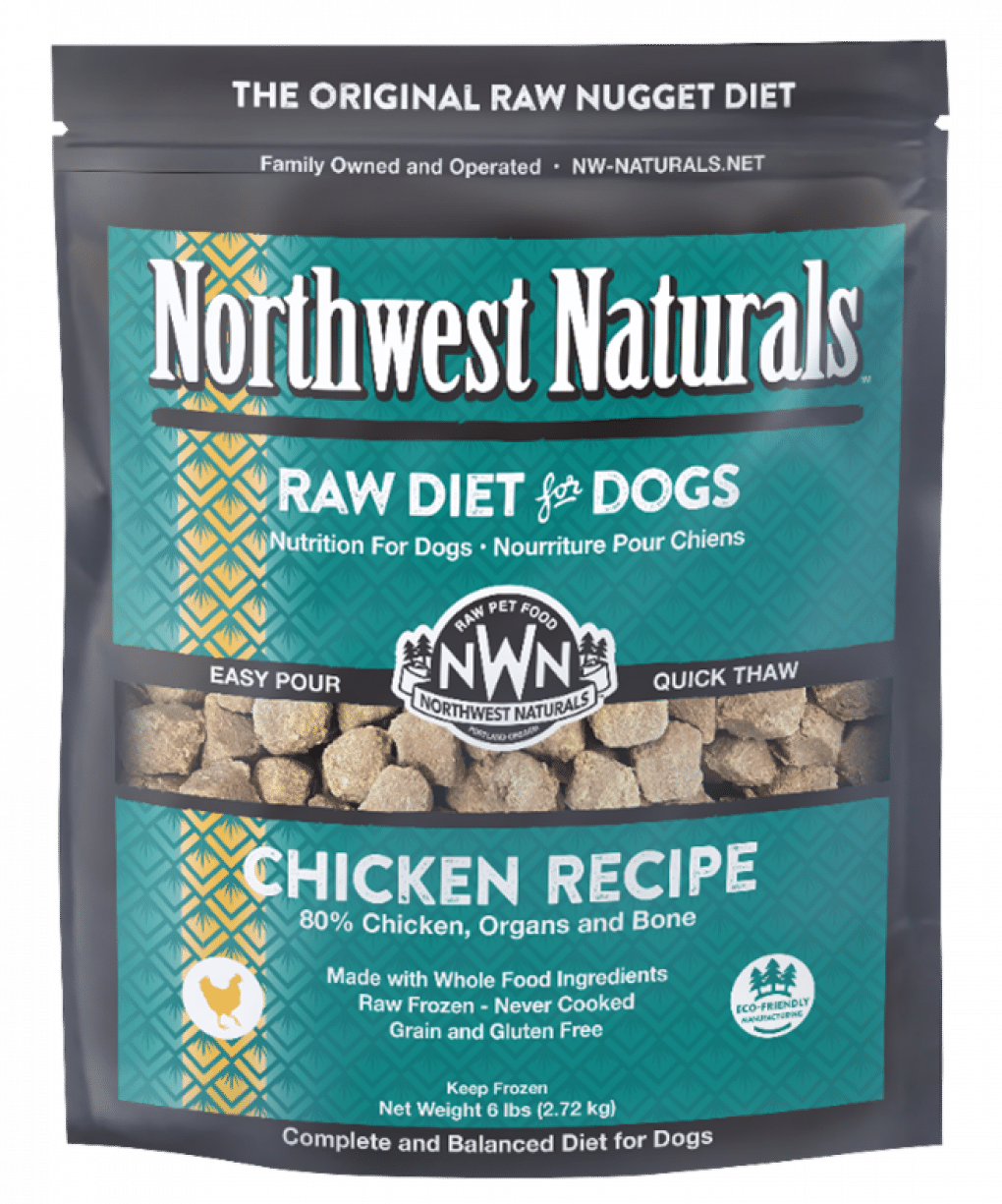 Recalled Northwest Naturals Frozen Raw Diet for Dogs Chicken Recipe