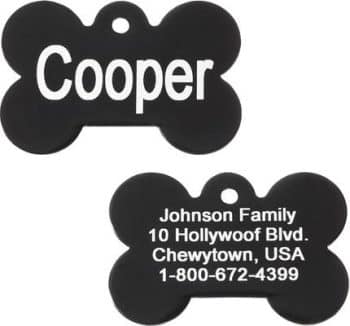 GoTags Anodized Aluminum Personalized Dog ID Tag