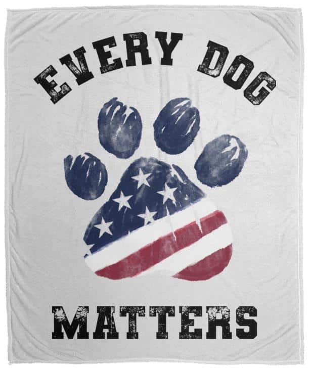 Every Dog Matters Cozy Plush Fleece Blanket - 50"x60"