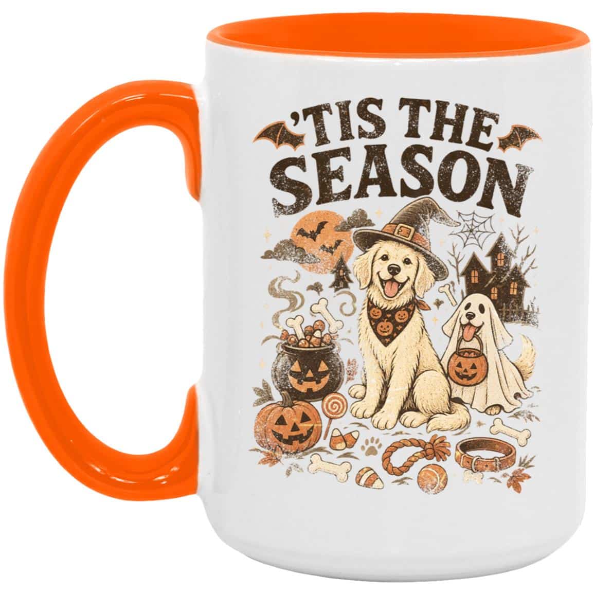 Tis The Season Spooky Pups 15oz Accent Mug