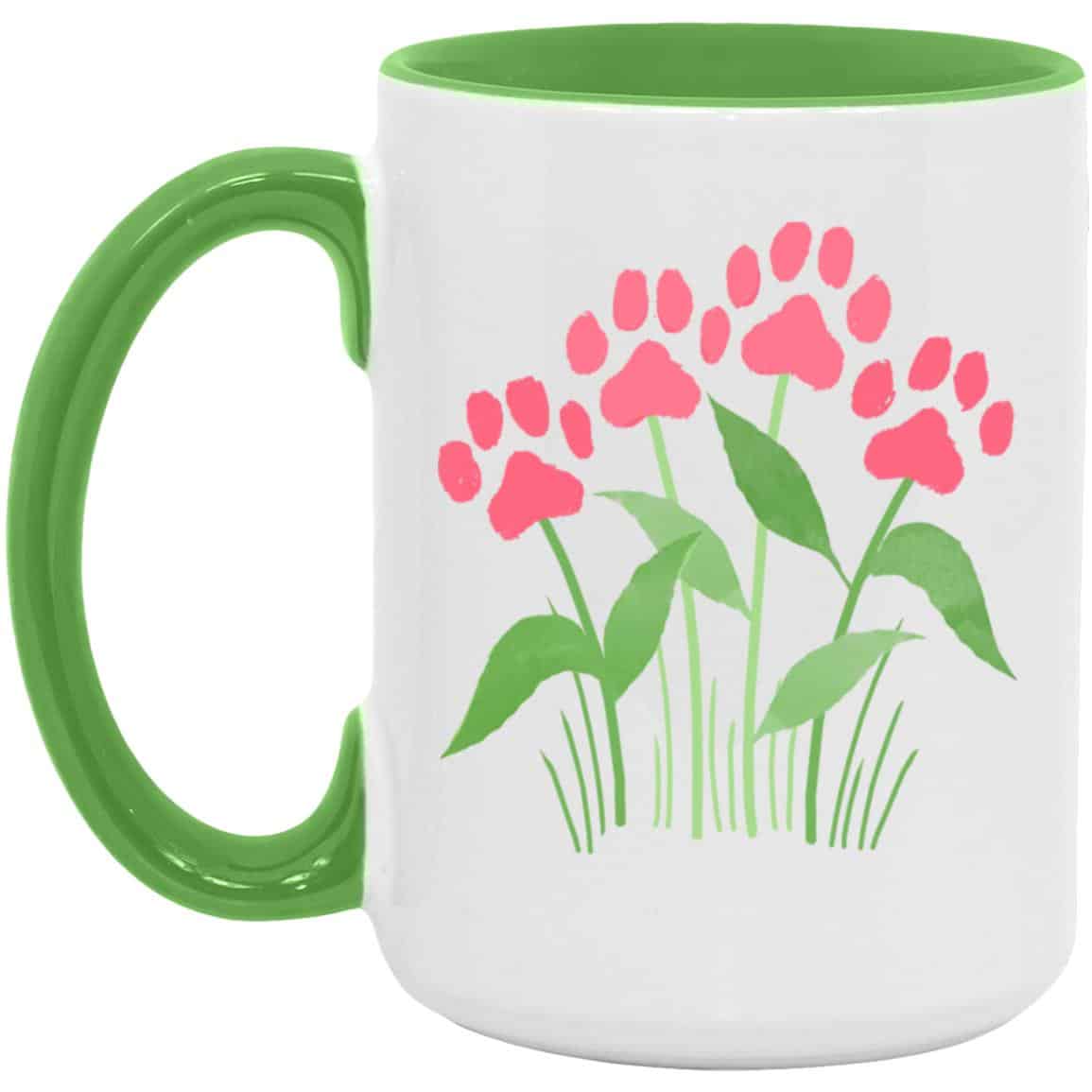 Paws In Bloom 15oz Accent Mug