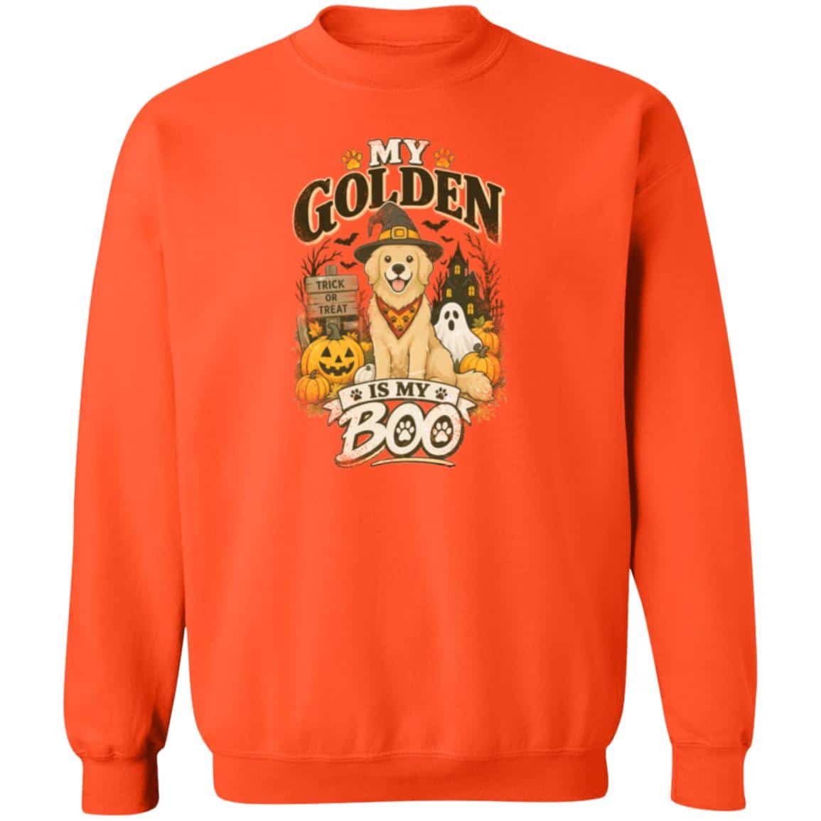 My Golden Is My Boo Sweatshirt Orange