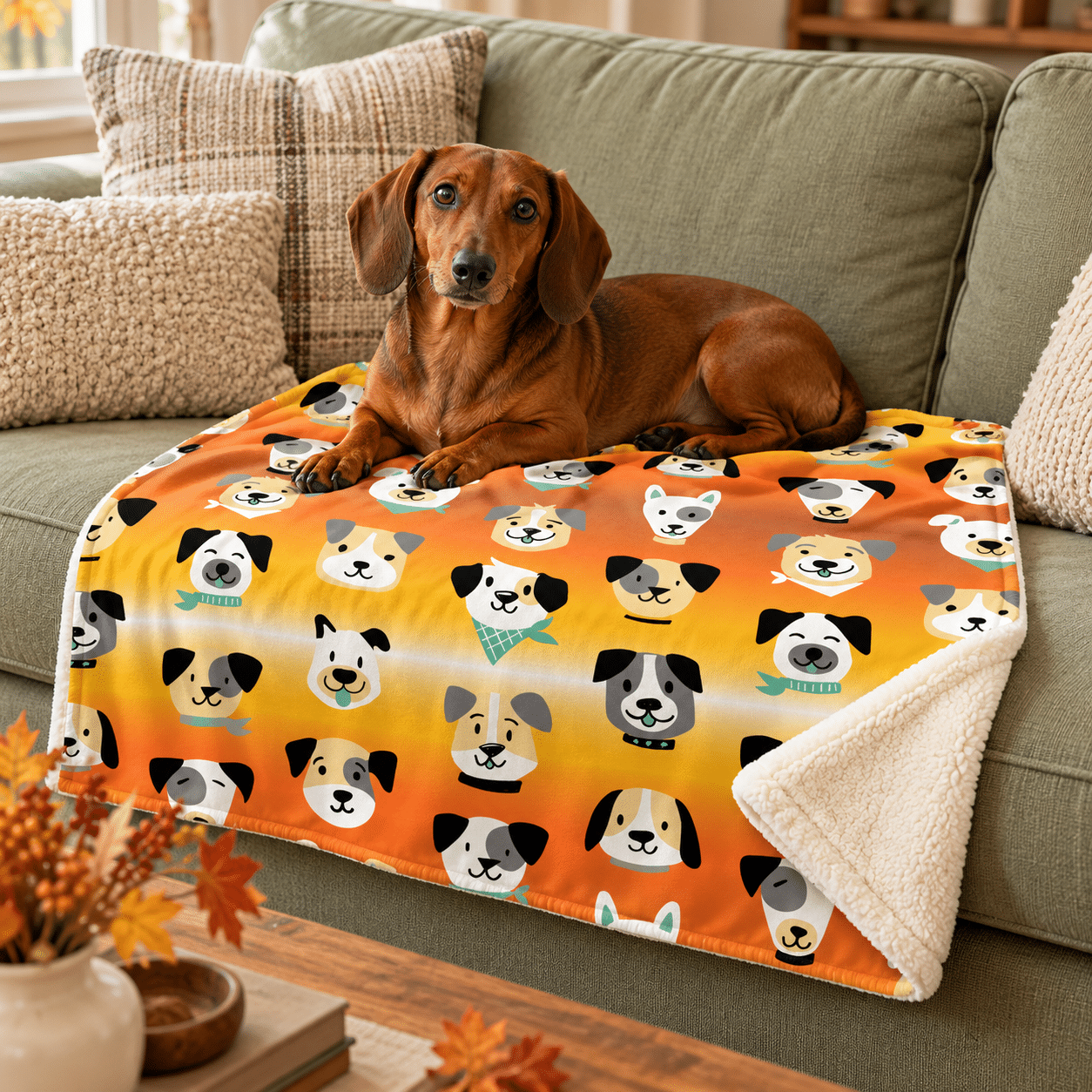 Summer Pups Premium Sherpa Blanket 30x40