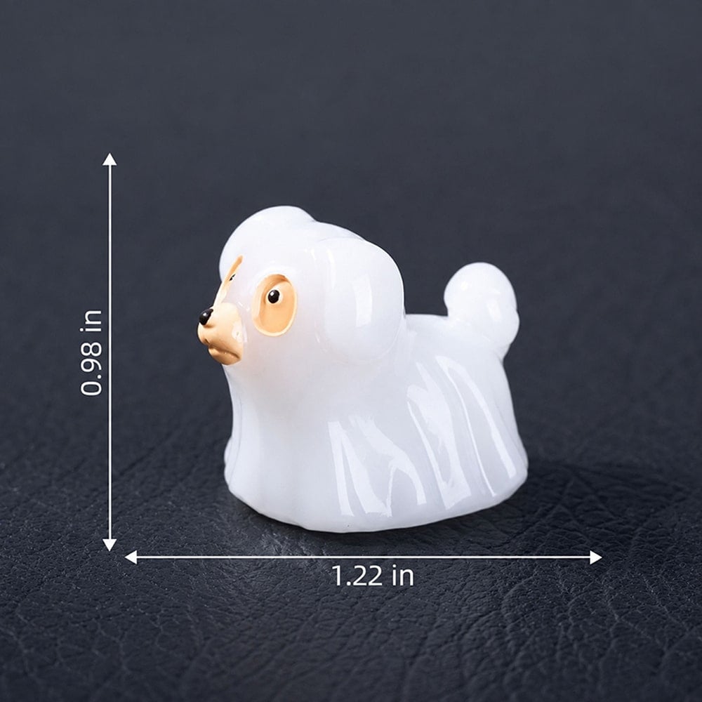 Boo-tiful Pup Glow-in-the-Dark Ghost Dog Figurine - Image 3