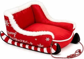  Losatay Dog Sleigh Bed, Christmas Dog Bed