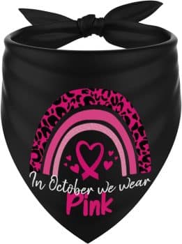 Breast Cancer Awareness Dog Bandana 