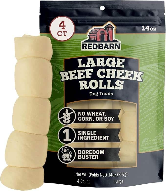 Redbarn Large Beef Cheek Rolls