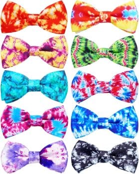 PET SHOW 10 Pack Tie Dye Dog Bowties