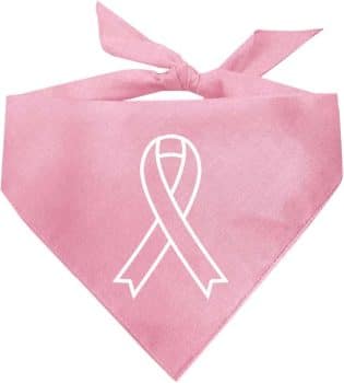 Cancer Ribbon Dog Bandana | 100% Cotton
