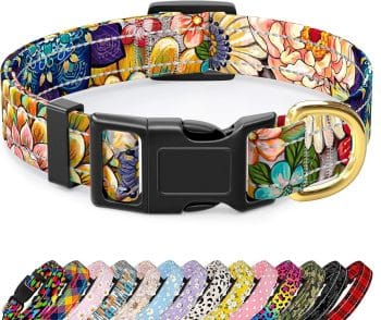 TMOODEL Reflective Nylon Dog Collar 