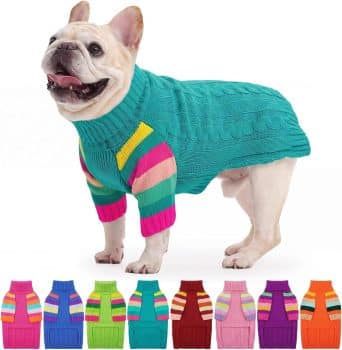 OUOBOB Dog Sweater for Small Dogs
