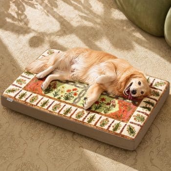 Exsnugy Orthopedic Washable Dog Bed Boho Crate Pet Pad